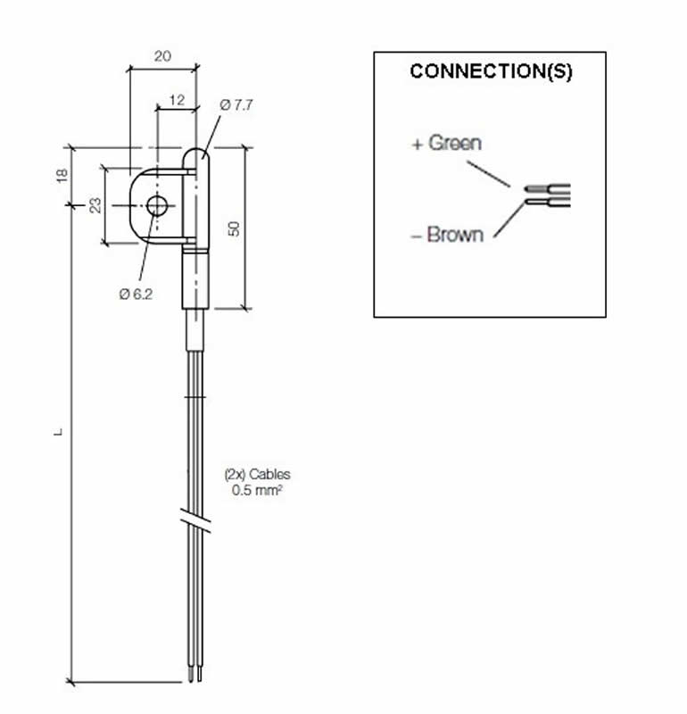 VDO Outside air temperature sender 50°C